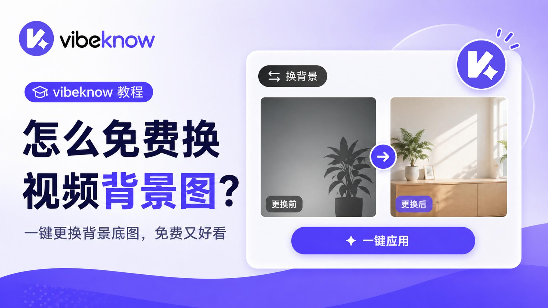 怎么免费换视频背景图?
